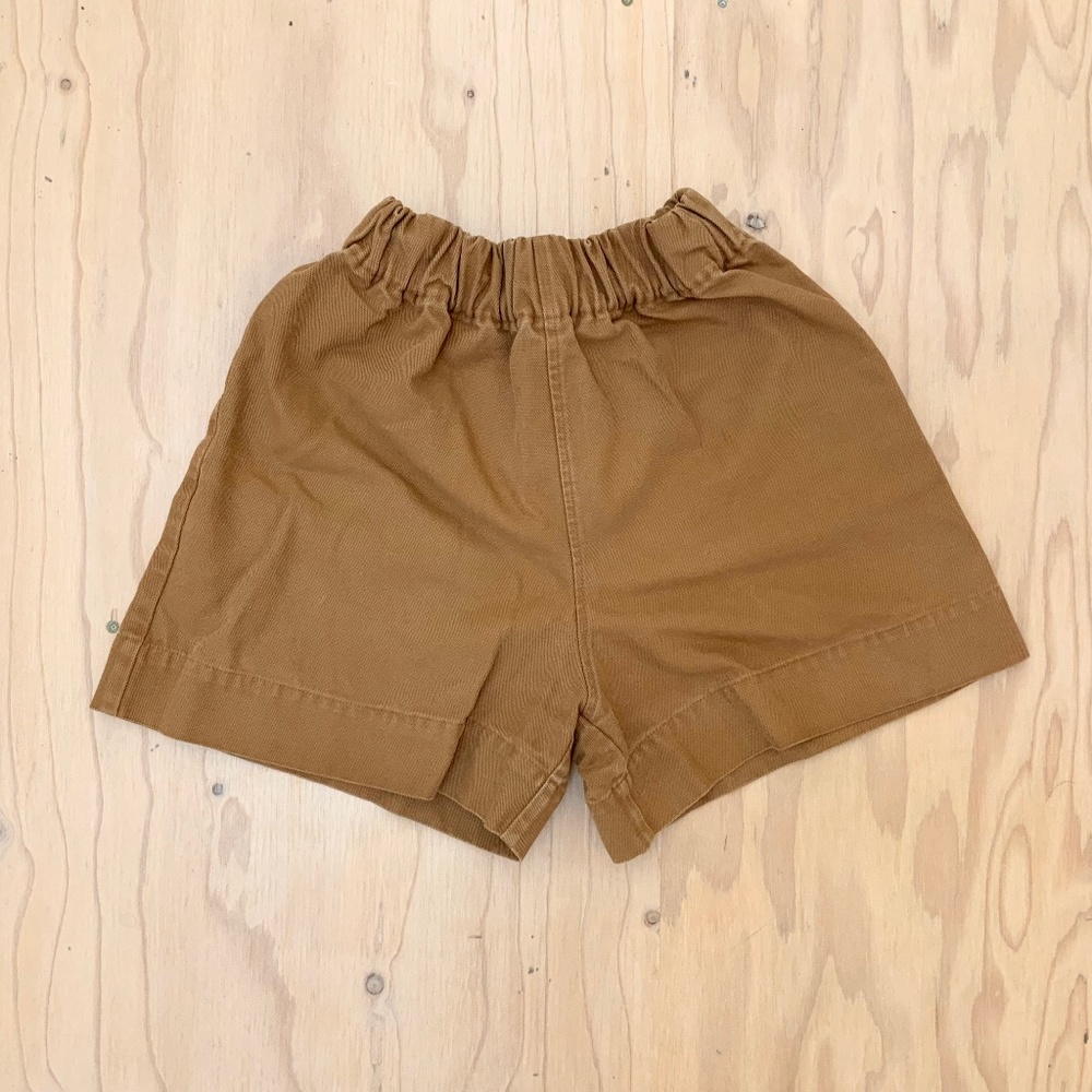 Elizabeth Suzann High Waist Shorts in Tan